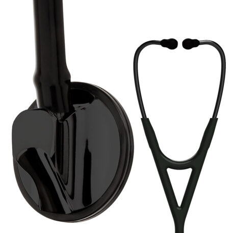 Cardiology Stethoscope, Single Head - Black & Black