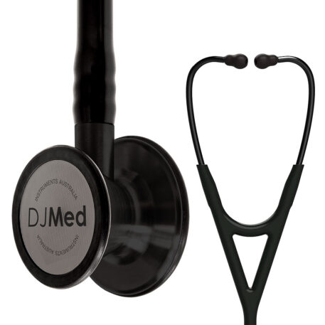 Cardiology Stethoscope, Dual Head - Black & Black