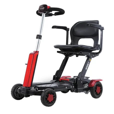 MyRide 7, Auto Foldable Mobility Scooter - Red