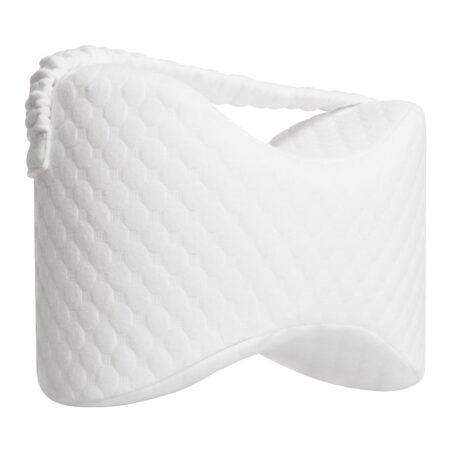 DJMed Knee & Leg Pillow With Leg Strap - White