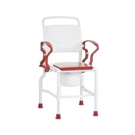 Rebotec Koln - Bedside Commode Chair - Red