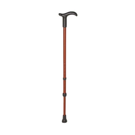 Rebotec Simplex – Walking Stick with Derby Handle - Chestnut Bronze