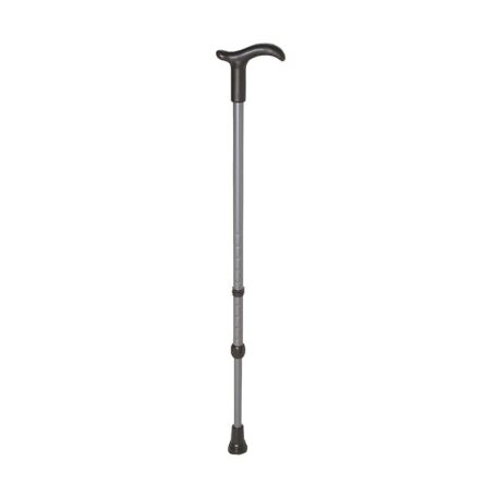 Rebotec Simplex – Walking Stick with Derby Handle - Dark Silver