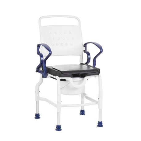 Rebotec Konstanz - Shower Commode Chair with PU Soft Seat