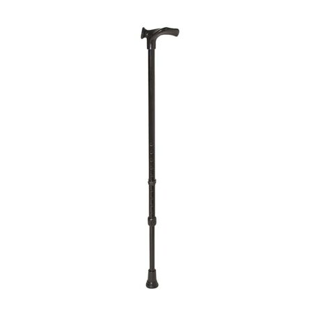 Rebotec Handy - Walking Stick with Anatomic Shaped Handle - Black, Left