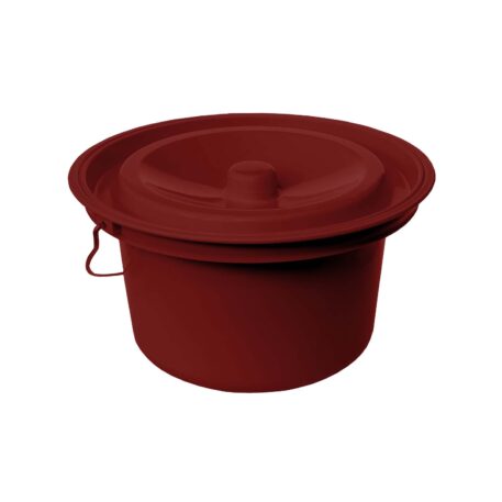 Rebotec Bucket - Shower Commode Chair Pail, Red